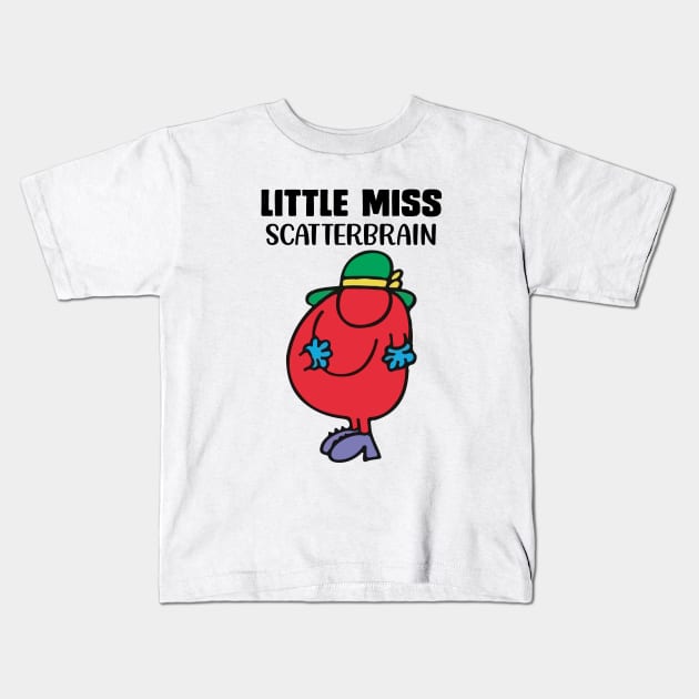 LITTLE MISS SCATTERBRAIN Kids T-Shirt by reedae
